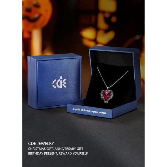 🆕Women Silver Tone/Gold Tone Angel Wing Love Heart Pendant Necklace - Picture 4 of 7